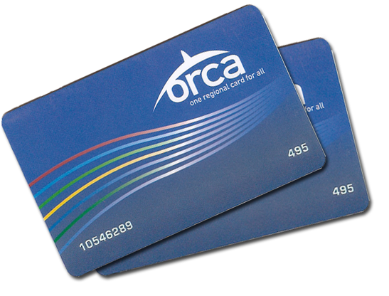 Orca transit cards